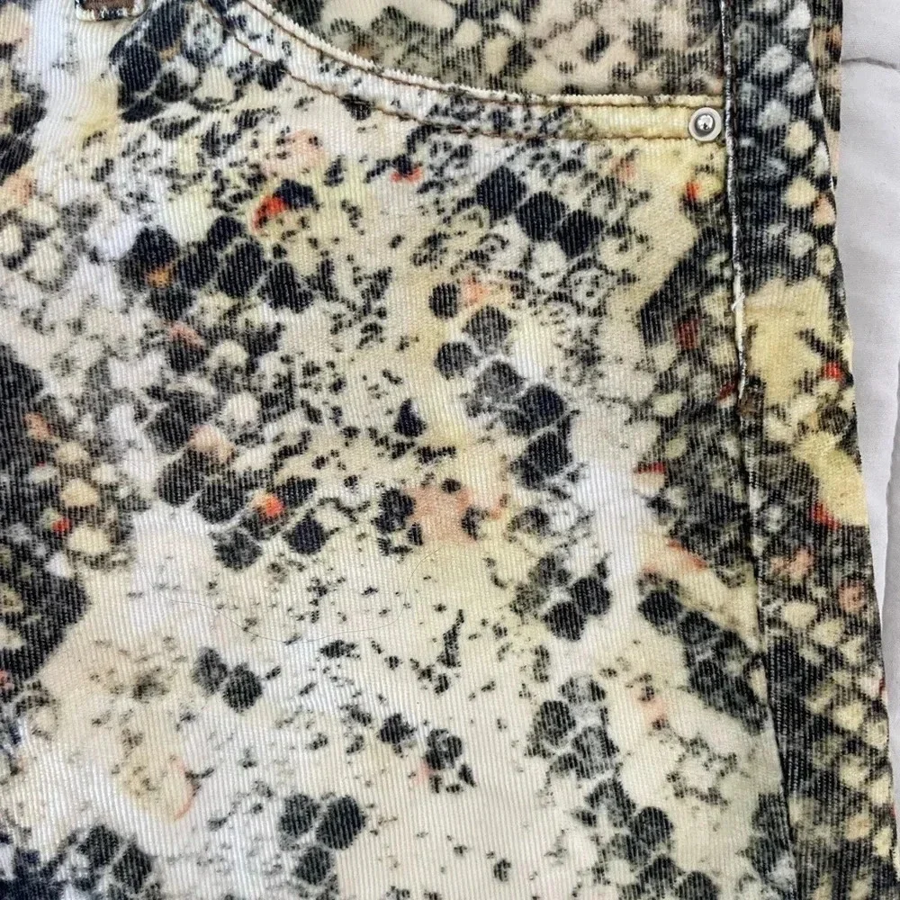 Isabel Marant snake print corduroy pants